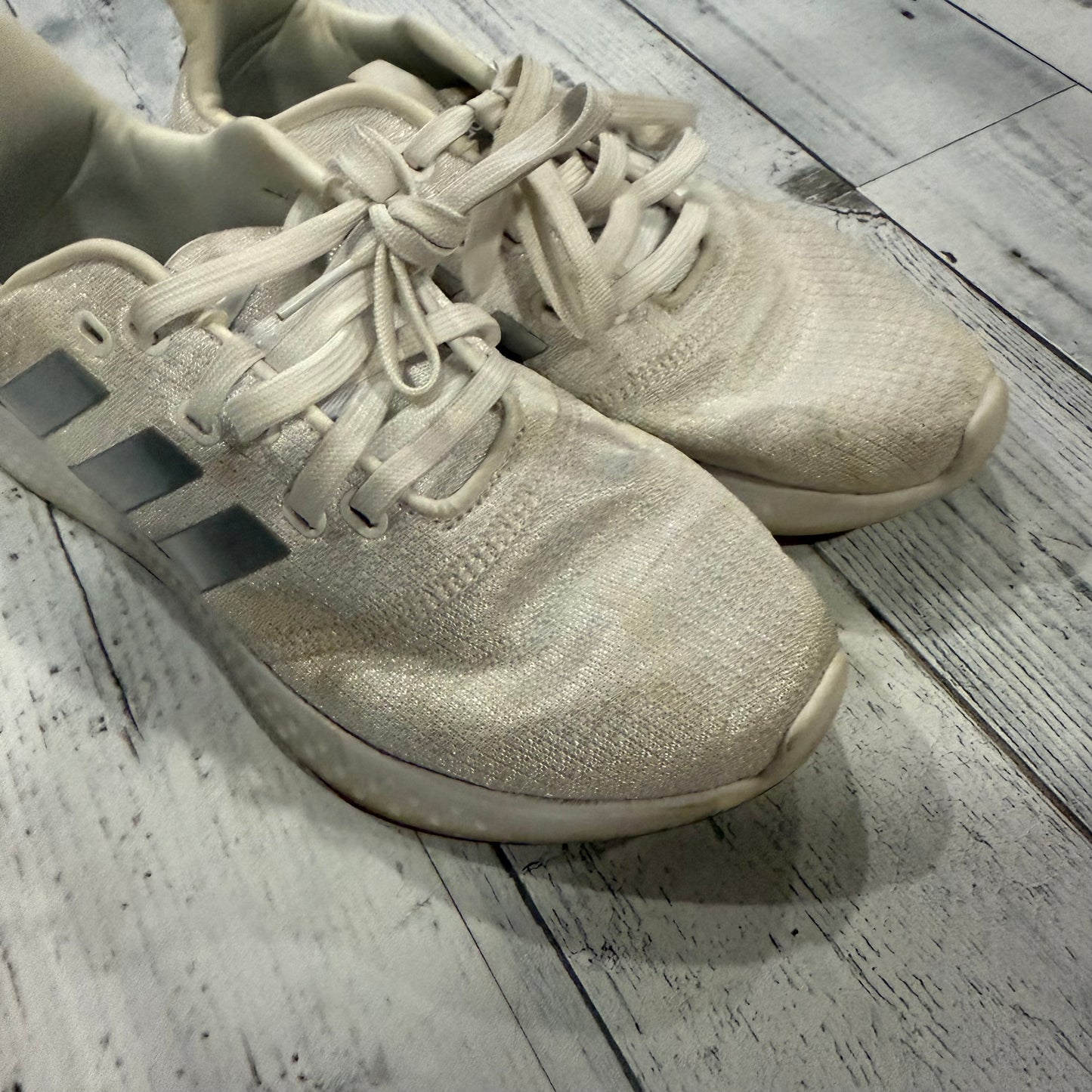 Shoes Athletic By Adidas In White, Size: 8