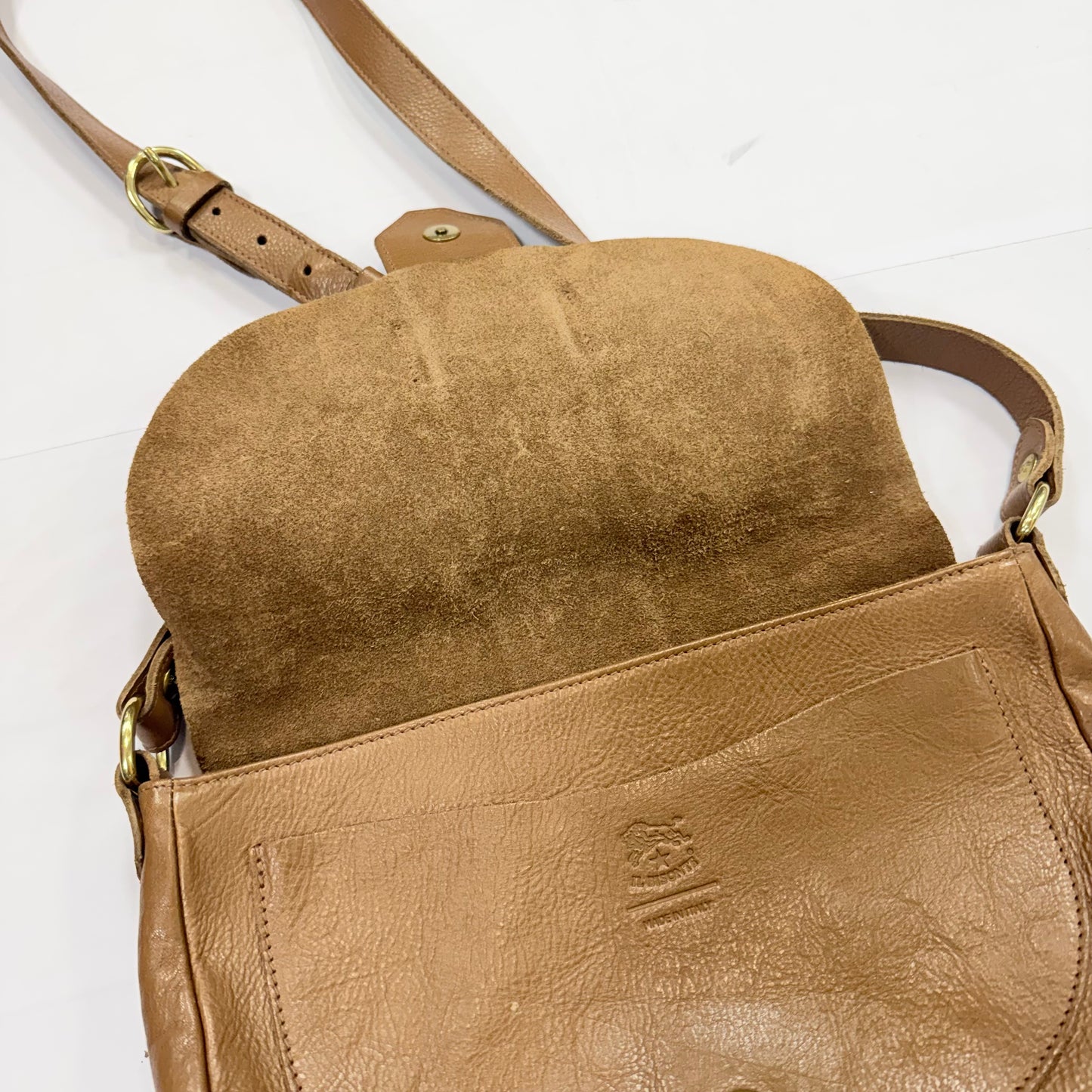 Crossbody Leather By Cma, Size: Medium