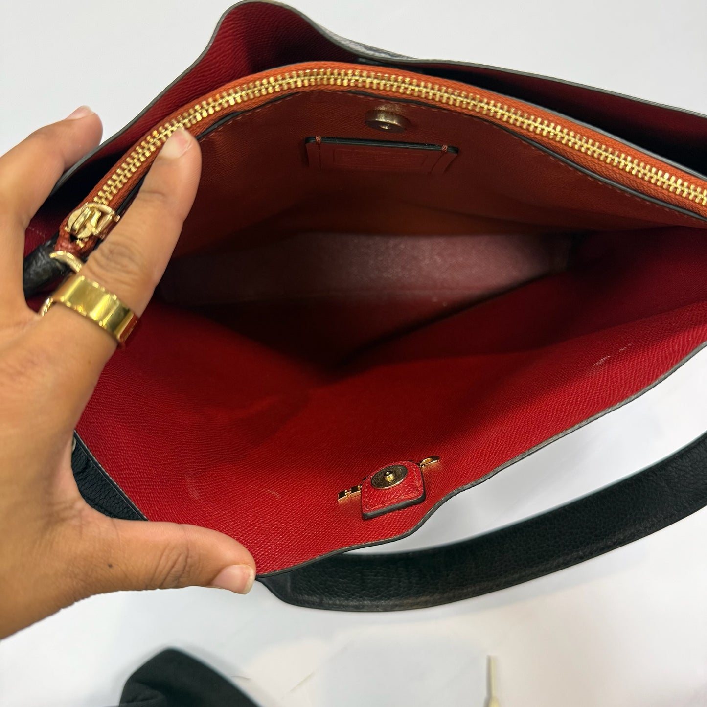 Handbag Designer By Coach, Size: Medium