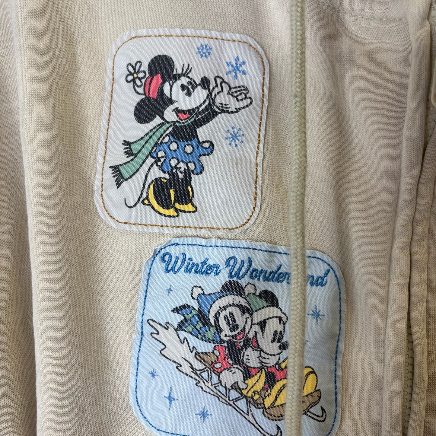Jacket Other By Disney In Cream, Size: L
