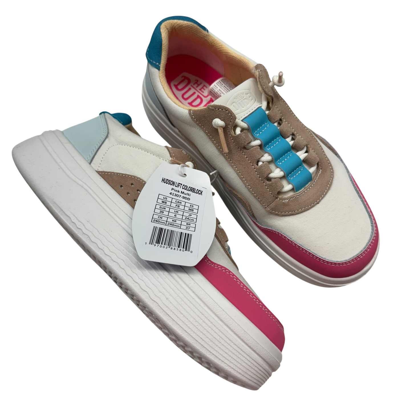 Shoes Sneakers Platform By Hey Dude In Multi, Size:8