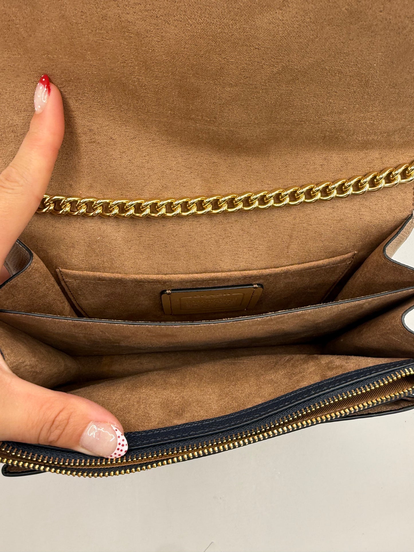 Crossbody Designer By Coach, Size: Medium