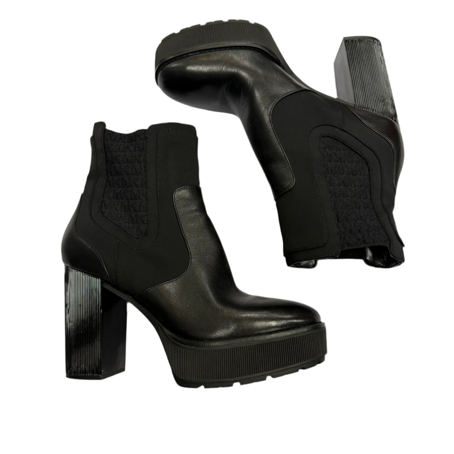 Boots Mid-calf Heels By Cmc In Black, Size: 10