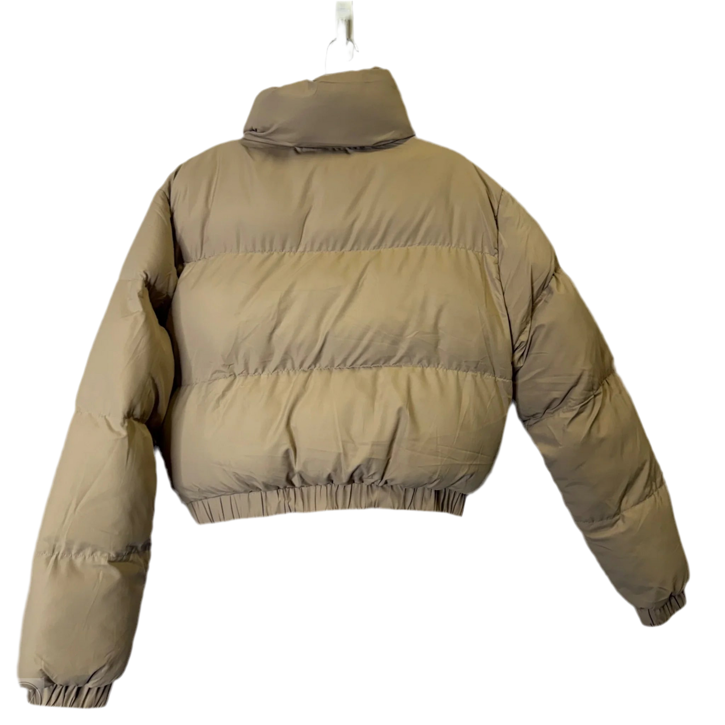 Jacket Puffer & Quilted By Clothes Mentor In Cream, Size: M