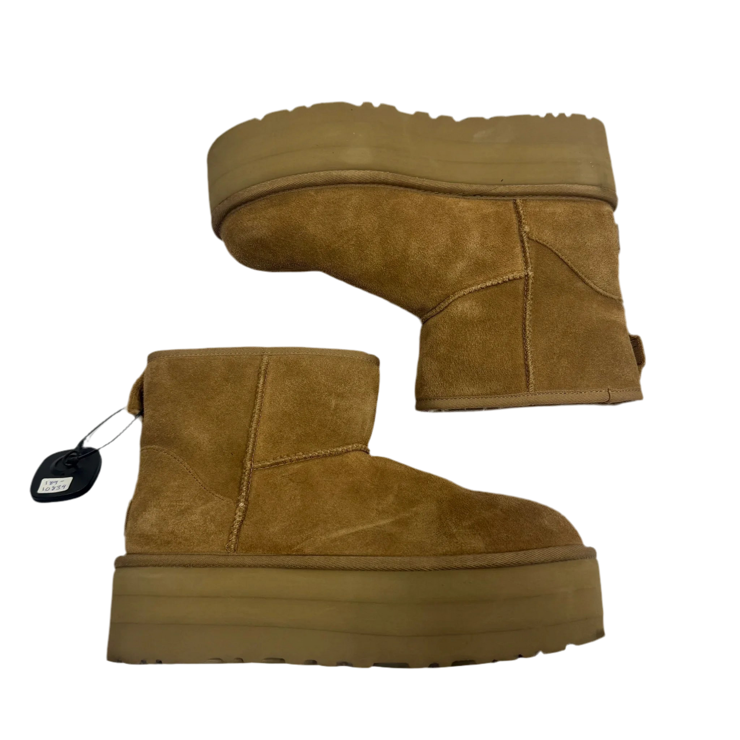 Boots Designer By Ugg In Brown, Size: 8