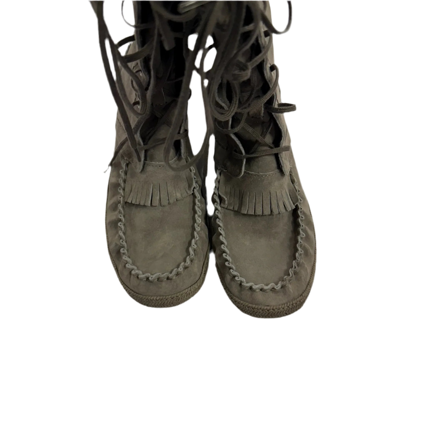 Boots Designer By Ugg In Grey, Size: 8