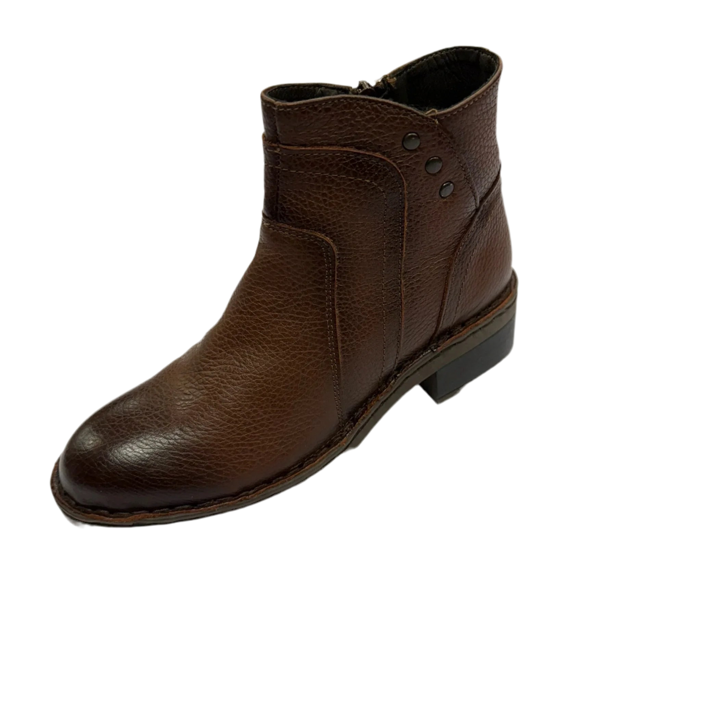 Boots Ankle Heels By Clothes Mentor In Brown, Size: 7.5