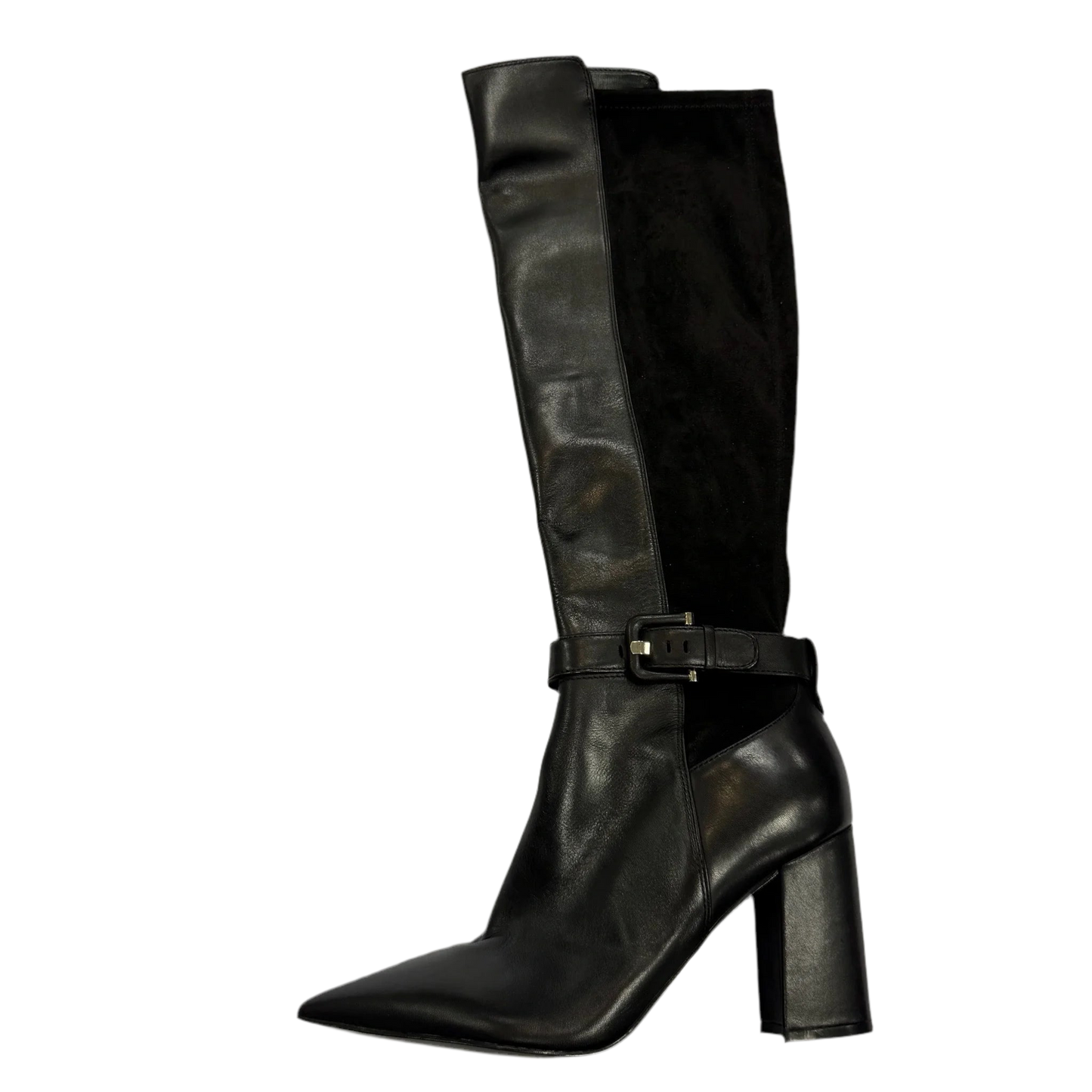 Boots Knee Heels By Nine West In Black, Size: 8