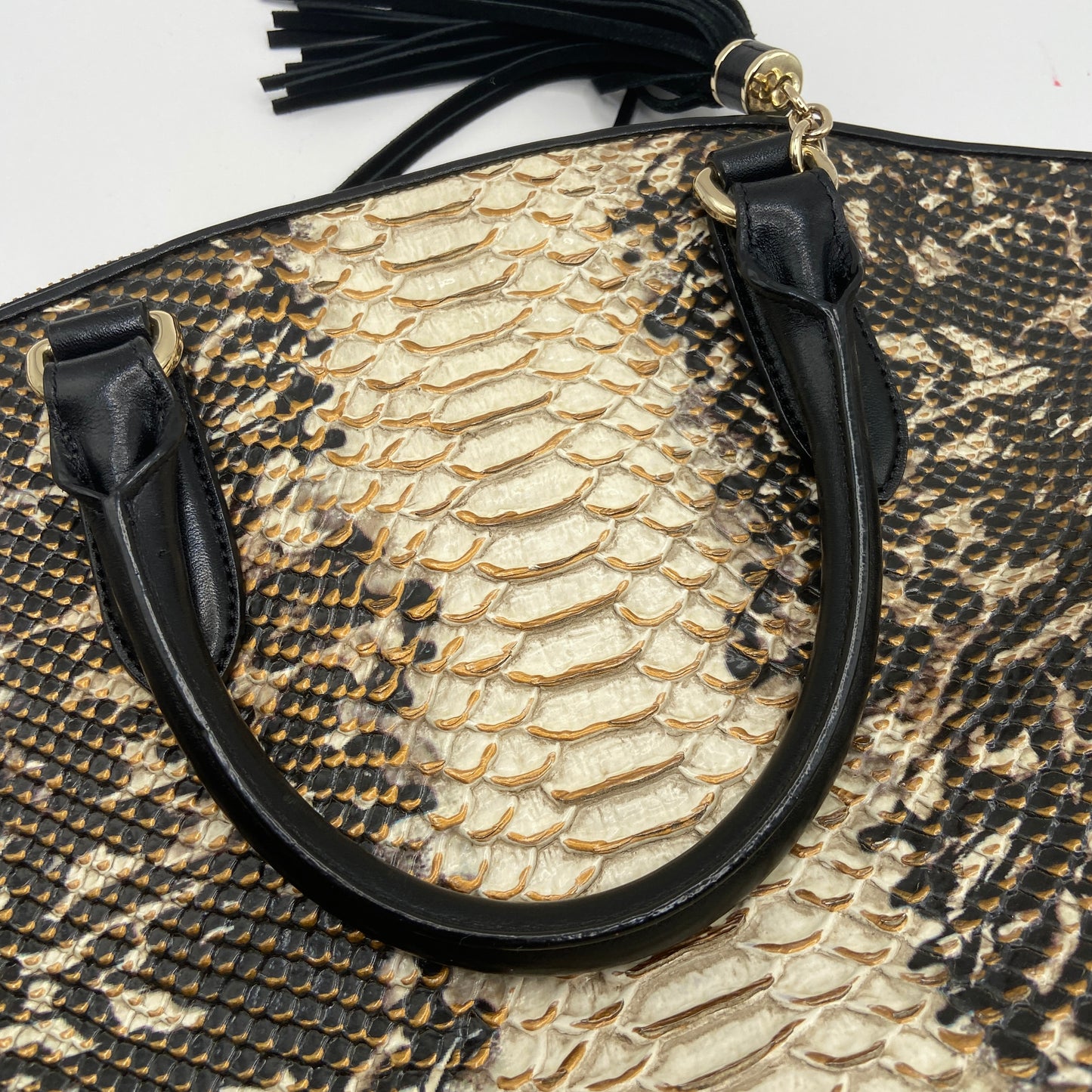 Handbag Designer By Brahmin, Size: Large