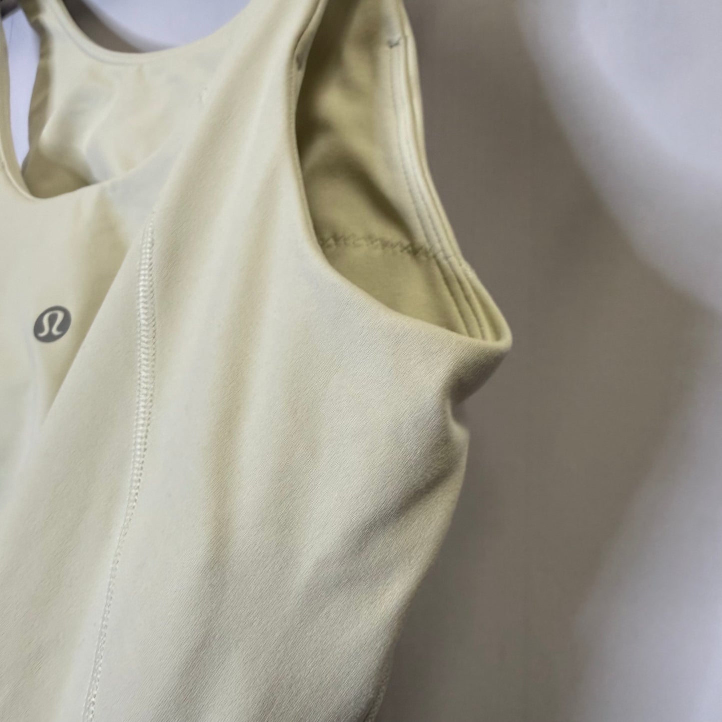 Athletic Tank Top By Lululemon In Cream, Size: 6
