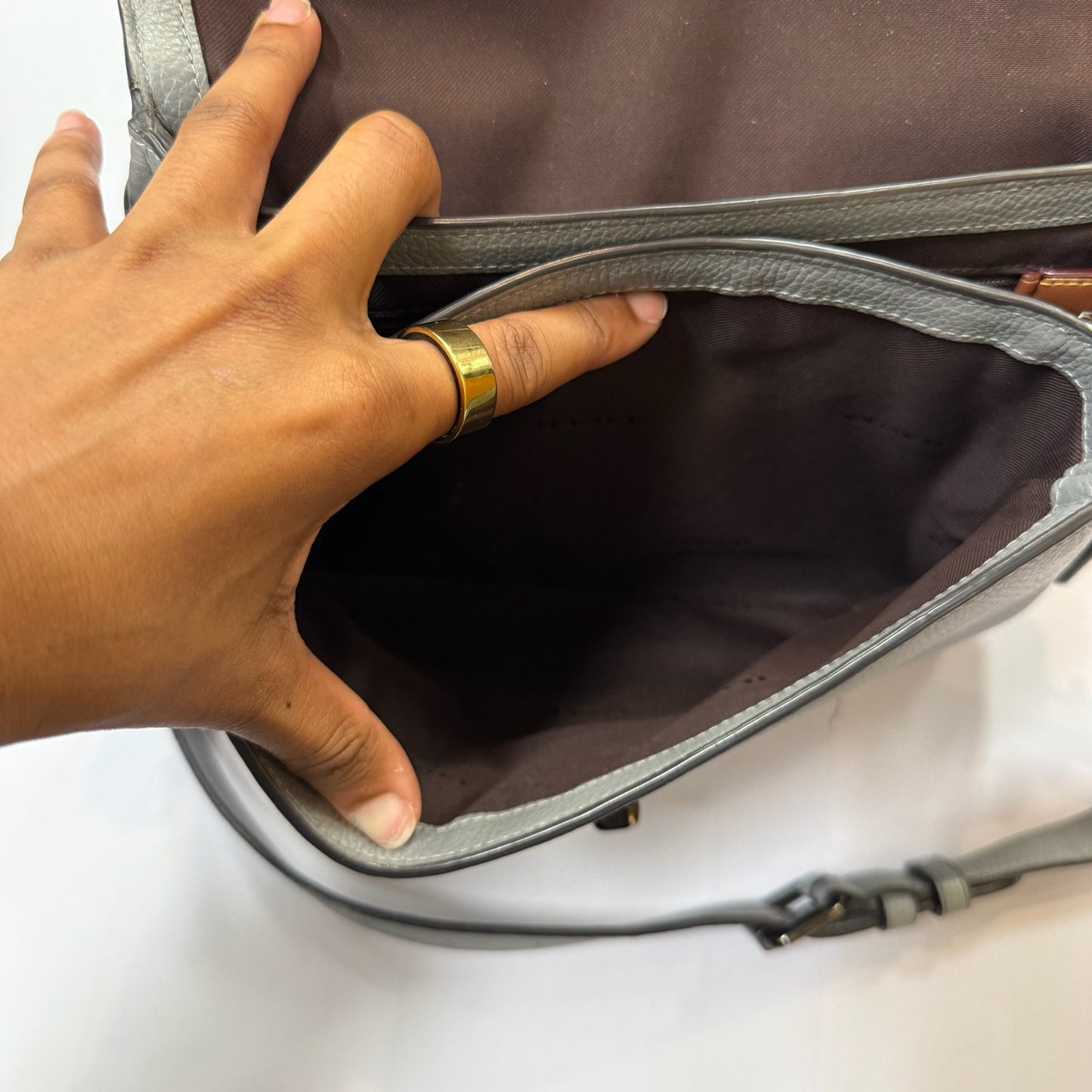 Crossbody Designer By Coach, Size: Medium