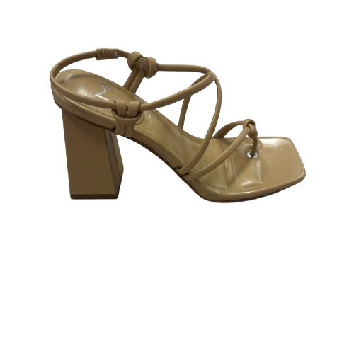 Shoes Heels Block By Marc Fisher In Cream, Size:5.5