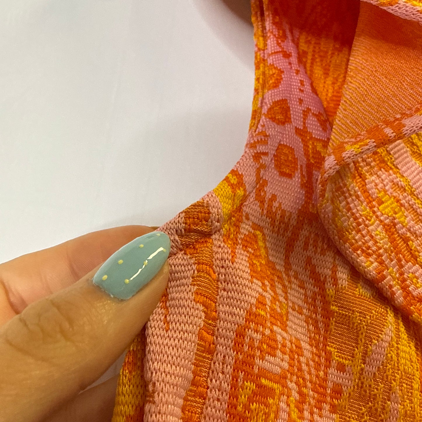Top Sleeveless By Zara In Orange & Pink, Size: M
