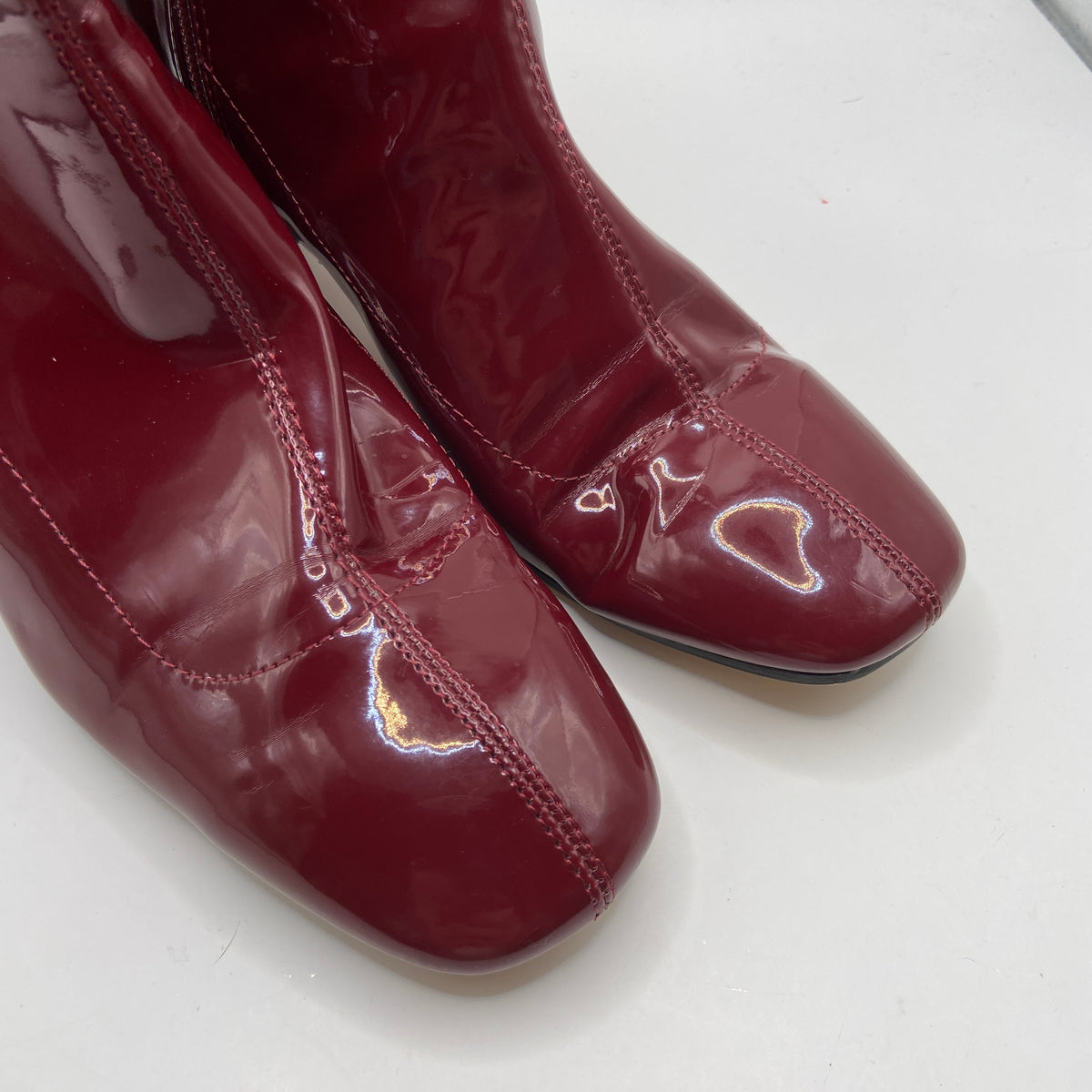 Boots Ankle Heels By Zara Basic In Red, Size: 10