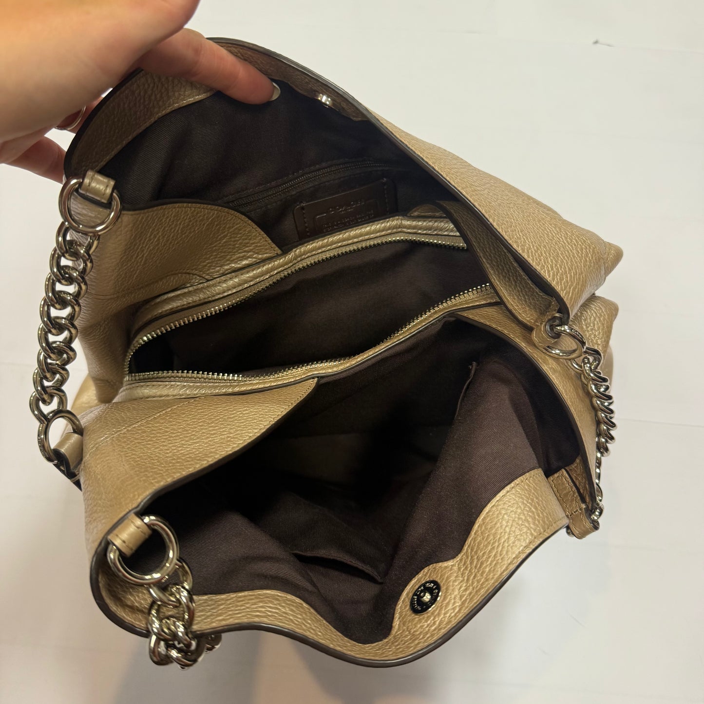 Handbag Designer By Coach, Size: Medium