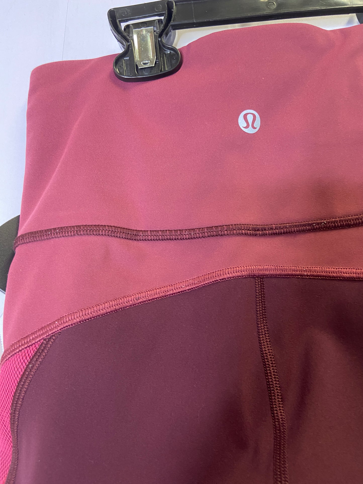 Athletic Leggings By Lululemon In Maroon, Size: 2