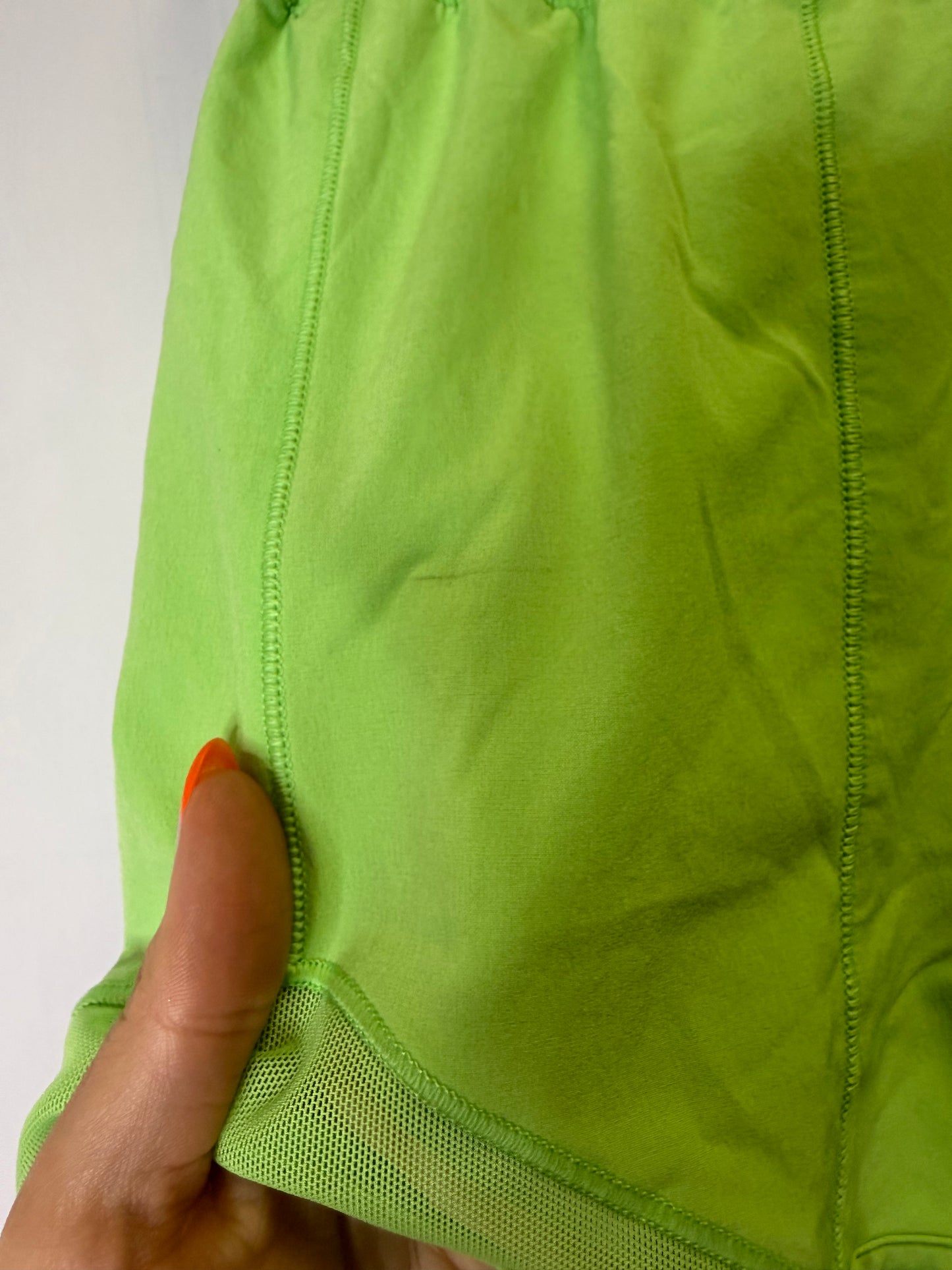 Athletic Shorts By Lululemon In Green, Size: 2