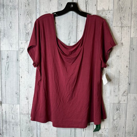 Top Short Sleeve Basic By Shein  Size: 4x
