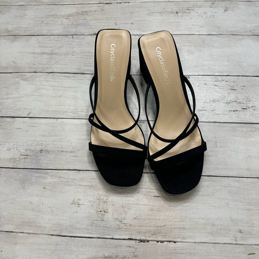 Sandals Heels Block By City Classified  Size: 7.5